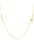 gold rosary necklace