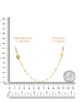 14k gold rosary necklace
