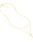 diamond cross pendant 14k gold