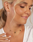 gold star choker necklace