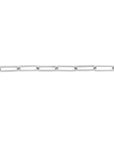 Real 14K Solid Gold Paperclip Link Chain Bracelet