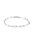 Real 14K Solid Gold Paperclip Link Chain Bracelet
