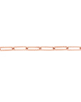 Real 14K Solid Gold Paperclip Link Chain Bracelet