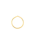 Solid 14K Real Gold Chevron Ring