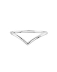Solid 14K Real Gold Chevron Ring
