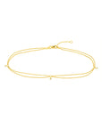solid gold anklet