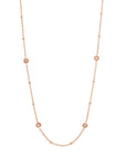 diamond station necklace yellow gold