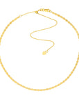 mirror link chain necklace