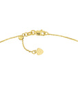 14kt gold lariat necklace
