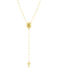 gold rosary necklace for female