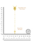 Real 14k solid gold rosary beads necklace price