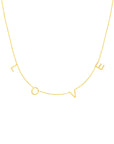 love letter necklace gold