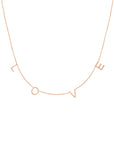 love charm necklace