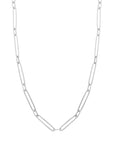 14k gold paperclip necklace