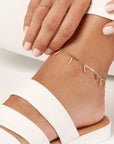 Solid 14K Real Gold Multi Bar Charm Anklet, Bar Dangle Anklet, Bar Anklet, Solid Gold Anklet, Anklets For Women, Gold Ankle Bracelet, Adjustable Anklet, Minimalist Anklet, 14K Gold Anklet, Dainty Anklet, 14K Gold Chain Anklet, Foot Bracelet, Foot Chain Bracelet, Delicate Anklet, Gold Chain Anklet, 14K Gold Jewelry For Women.