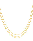 layered gold necklace
