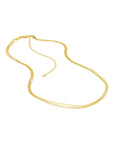 layered gold necklace set