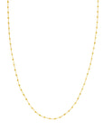 gold bead chain necklace