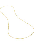 14k gold bead chain necklace