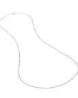 sterling silver bead chain necklace