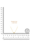 gold bar necklace with diamond