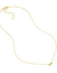 bar necklace with diamond