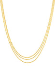 14k gold layered necklace