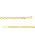 solid gold rolo chain