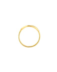 Solid 14K Real Gold Open Circle Ring