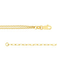 Real 14K Solid Gold Heart Charm Bracelet
