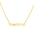 14k gold initial necklace