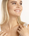 gold bar station necklace