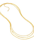 gold layering necklace