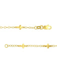 real 14k gold cross necklace