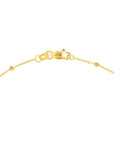 Real 14K Solid Gold Bead Station Anklet