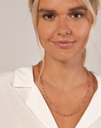 gold paperclip chain necklace