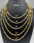 gold chain twisted