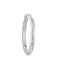 10K Real Gold Hammered Hoop Earrings