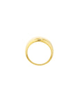 Real 14K Solid Gold Dome Ring