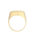 Real 14K Solid Gold Oval Signet Ring