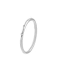 Real 14K Solid Gold Flush Diamond Band Ring