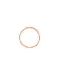 Real 14K Solid Gold Flush Diamond Band Ring