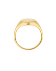 Real 14K Solid Gold Oval Signet Ring