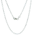14k gold paperclip necklace 16 inch women's