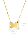 gold butterfly necklaces - Jewelheartcalifornia