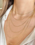 10k gold cable chain
