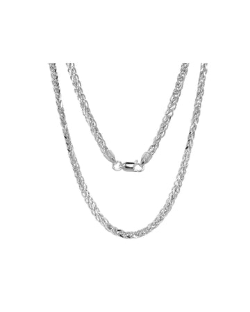 white gold spiga chain