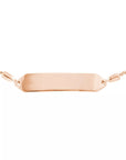 solid gold id bracelet