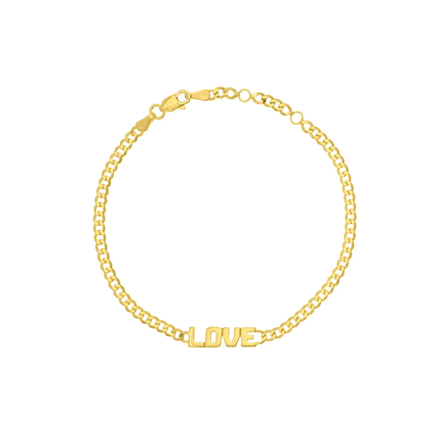 14k gold cuban chain bracelet