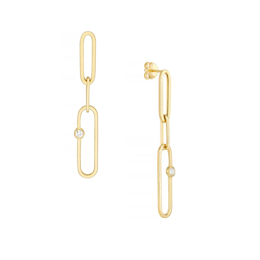 14k gold diamond earrings